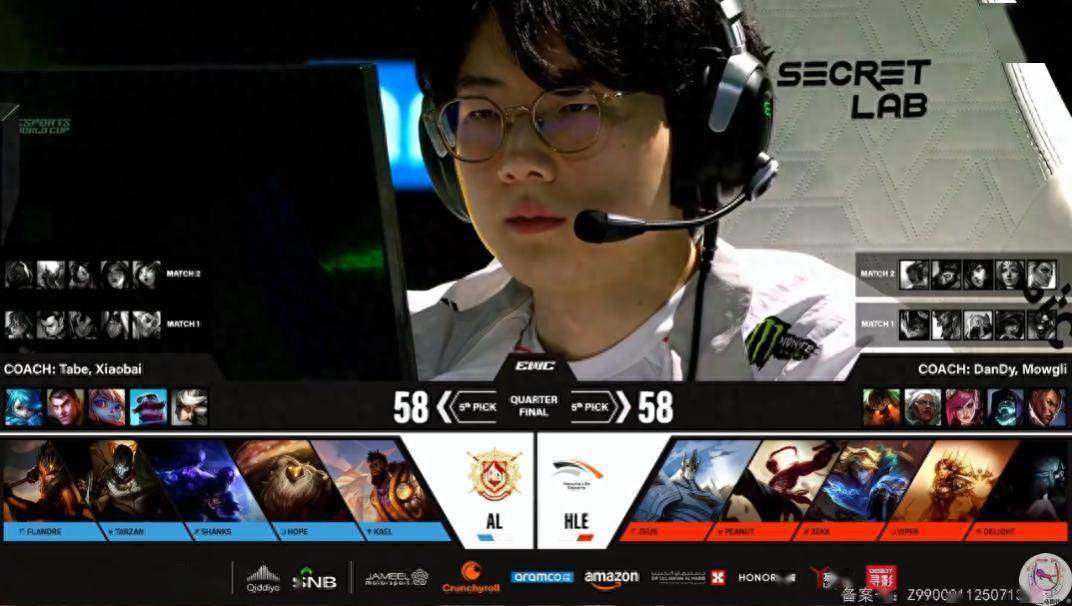 包含LOL：电竞世界杯HLE首秀！上单弱的CFO偏偏遇到了Zeus的词条